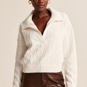Abercrombie Collared Notch Neck Sweater